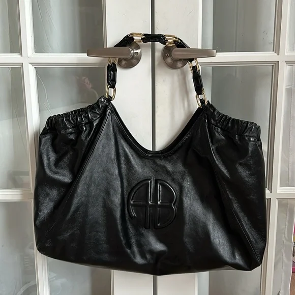 Anine Bing Black Leather Bag - Picture 6 of 16